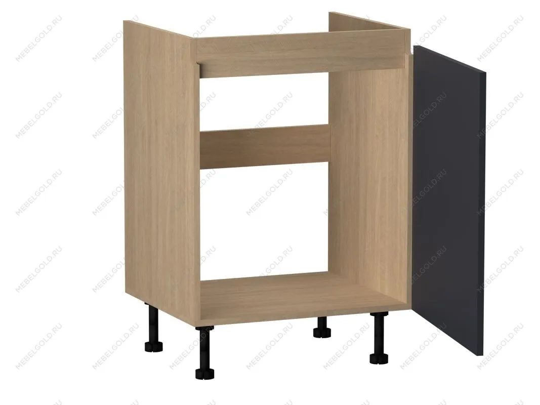 Стол под мойку СМ-60, Женева (600*520*870) Дуб Палермо/Синий матовый, 22510 | изображение 1