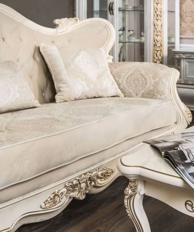 Диван Джоконда 3х местный крем глянец | изображение 3