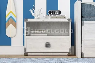 Тумба прикроватная Индиана JKOM1S сосна каньон