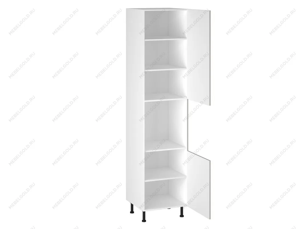 Шкаф-пенал 1080 ПГ-60 бок правый МДФ, Виста (600*586*2576) Экокожа Бежевый, 26501 | изображение 1