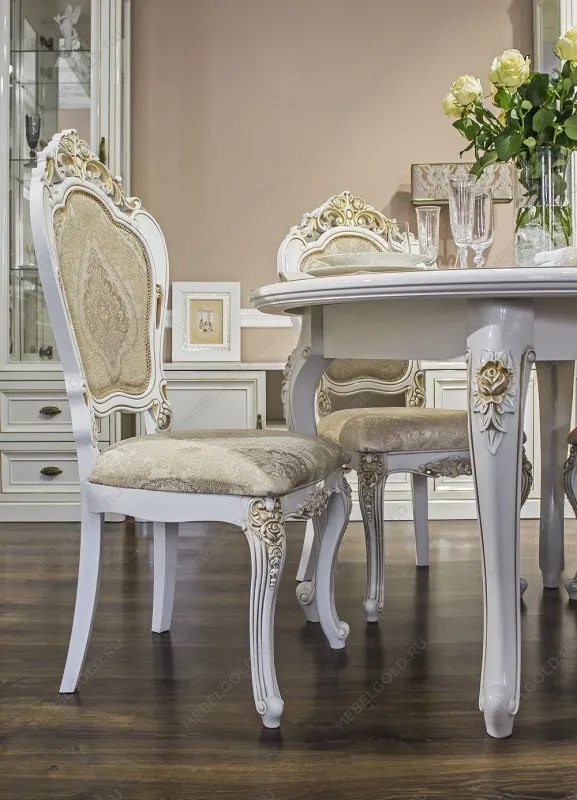 Столовая Натали белый глянец с круглым столом | изображение 6