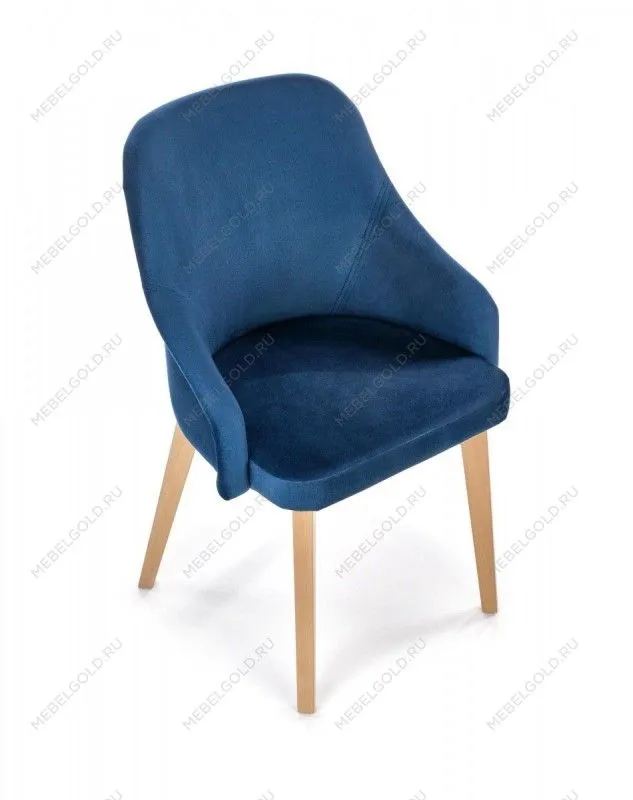 Стул кухонный Halmar TOLEDO 2 Monolith 77 (темно-синий/дуб медовый) | изображение 1