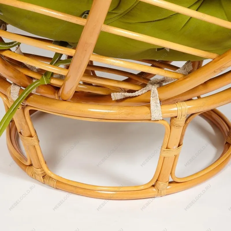 Кресло Papasan с подушкой Светлый мед, флок | изображение 5