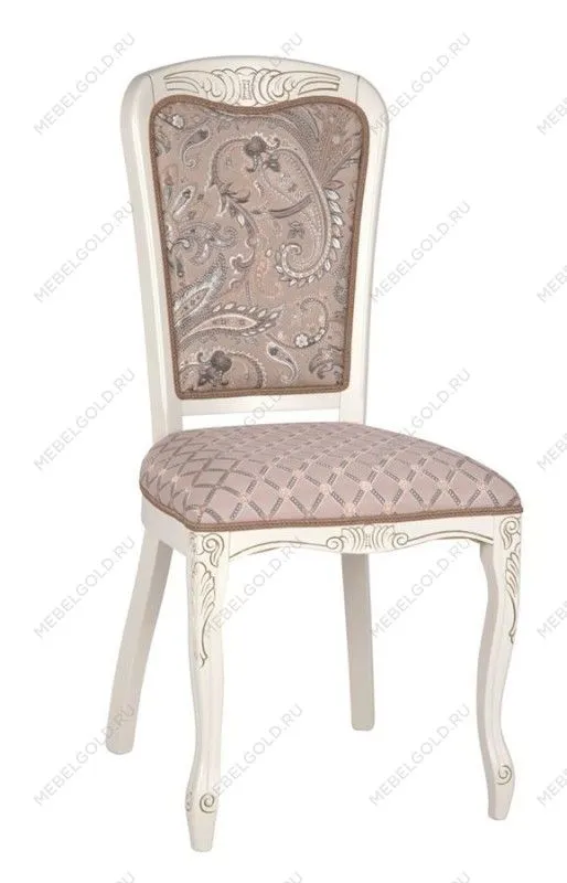 Стул Мартин (тон 308 + патина золото/ткань Афитап розовый/компаньон) | изображение 1