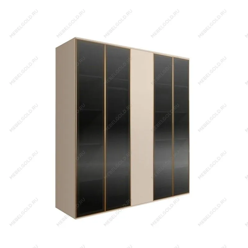 Шкаф 5-ти дв. Bogemia Air (Ваниль/Золото) БМШ2/5(4)