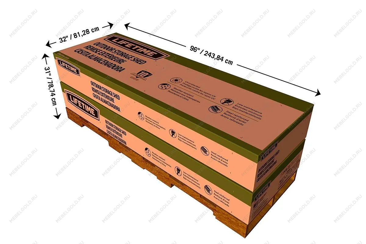 Сарай пластиковый WoodLook 8*10 NEW | изображение 11