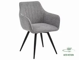 Стул кухонный Signal BALLO Brego 07 поворотный (светло-серый/черный)