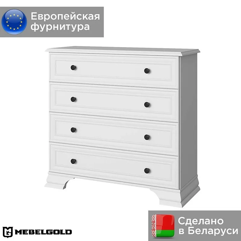 Комод Тиффани 4S белый | изображение 1