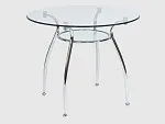 Стол обеденный Signal FINEZJA A 90 (стекло/хром) | изображение 1
