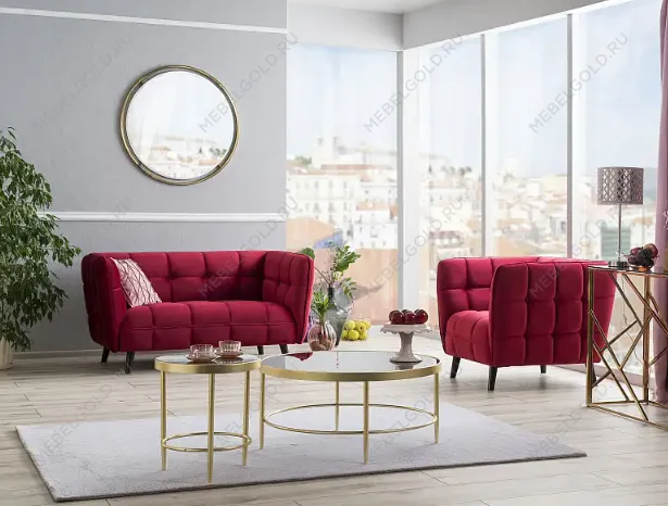 Стол журнальный SIGNAL MYSTIC B (черный/золотой мат) | изображение 5