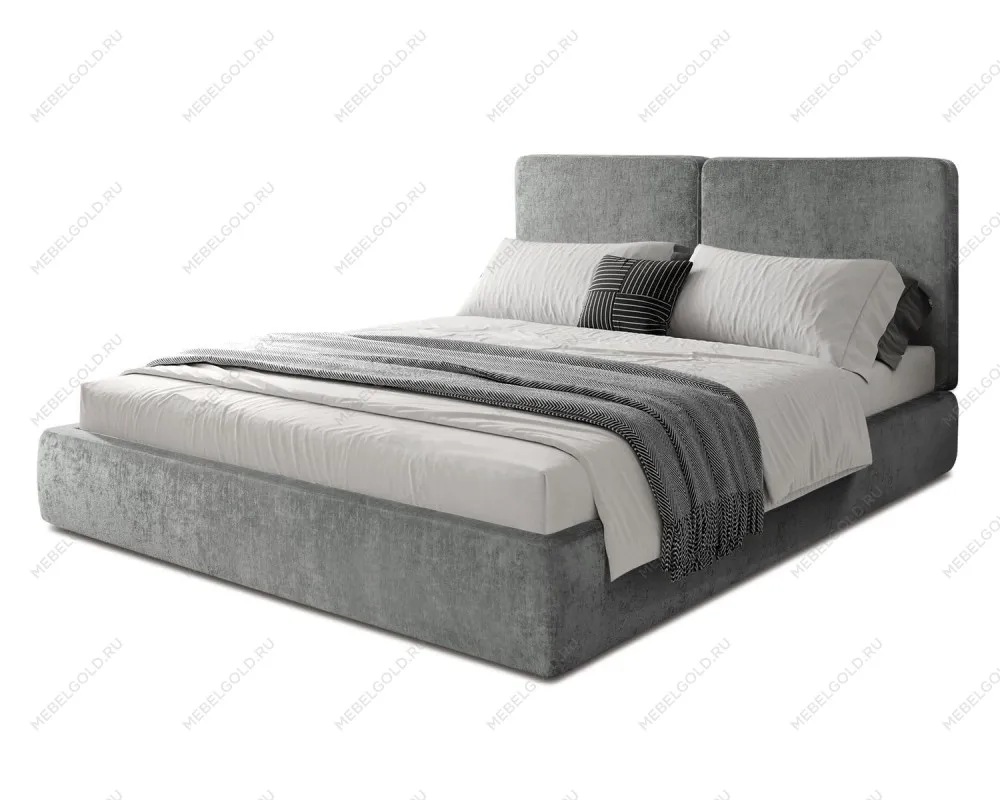 Кровать Natura 1.6 м, с подъемным механизмом Шенилл (Monblan) 517, НТКР-1[3]