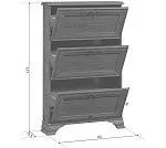 Тумба для обуви Кентаки SFB3B каштан | изображение 1