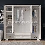 Шкаф 4-створчатый Тиффани 4D2S вудлайн кремовый | изображение 3