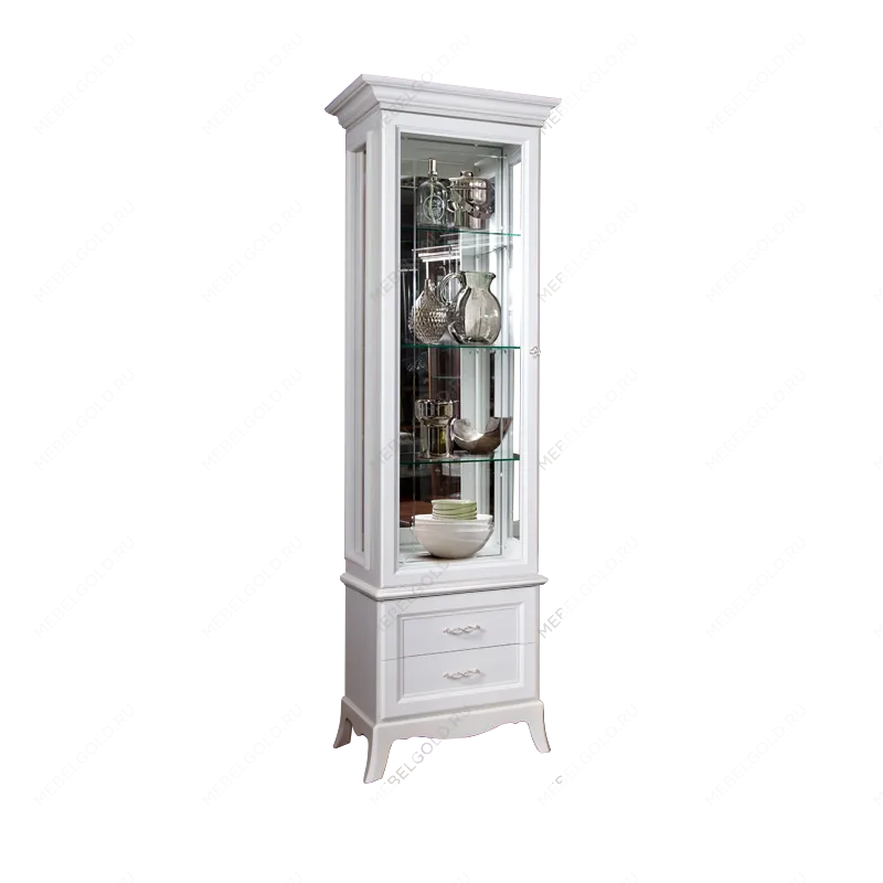 Витрина 1-ств. для посуды Амели дуб АМВ1-1С