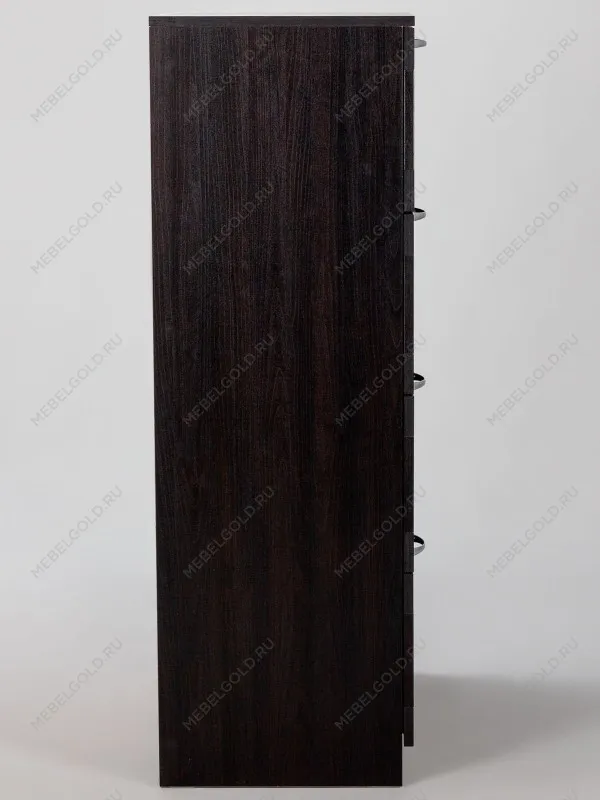 Комод Сириус, 4 ящика, 78х41х123 см, дуб венге, черно-коричневый | изображение 7