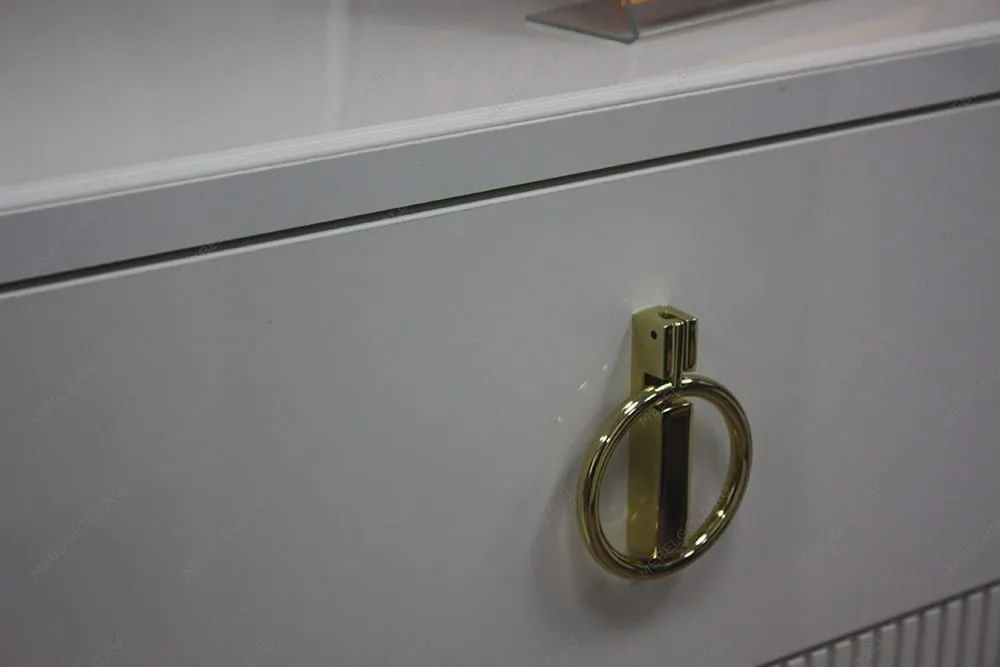 Лобня - Комод узкий c планкой Римини СОЛО (беж золото) РМКМ-2 (s) | изображение 4