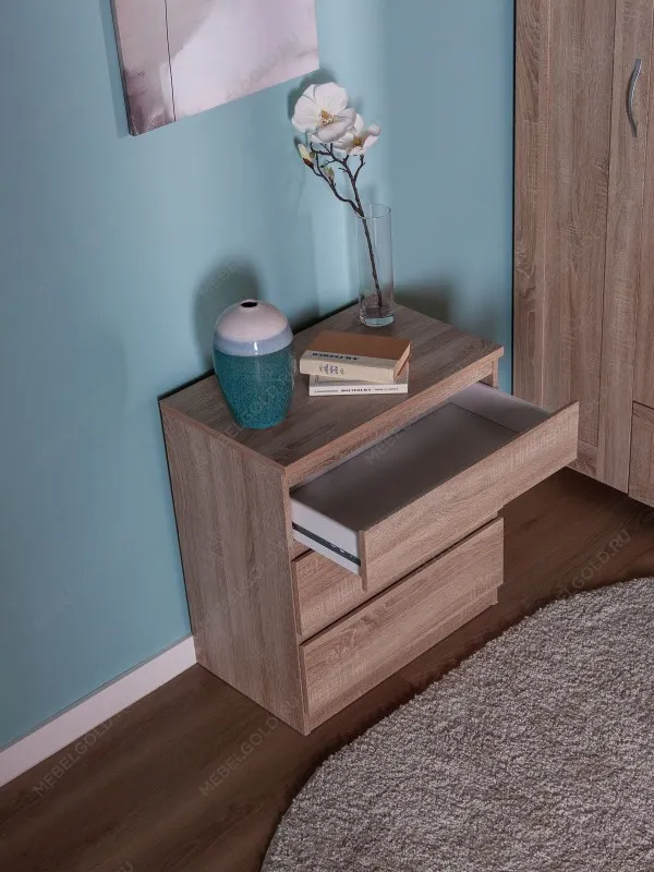 Комод Кастор, 3 ящика, 65х40х71 см, дуб сонома | изображение 4