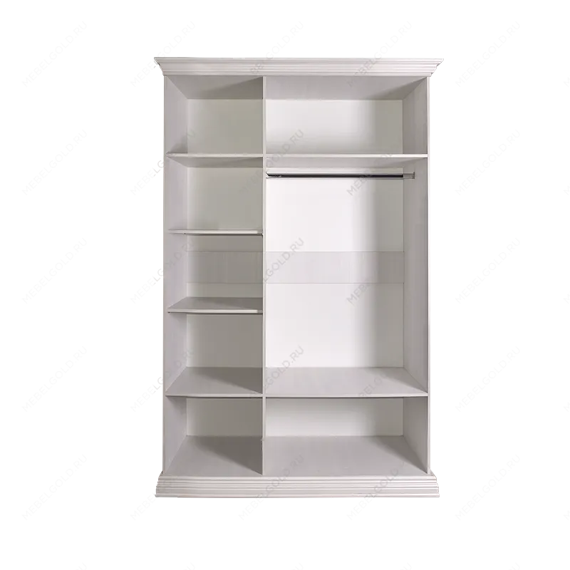 Шкаф 3-х дв. для платья и белья (без зеркал) Амели дуб АМШ2/3 | изображение 1