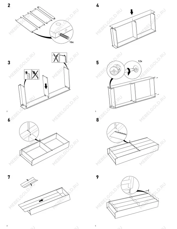 Стеллаж Варма, 6 полок, 78х198х28 см, белый | изображение 10
