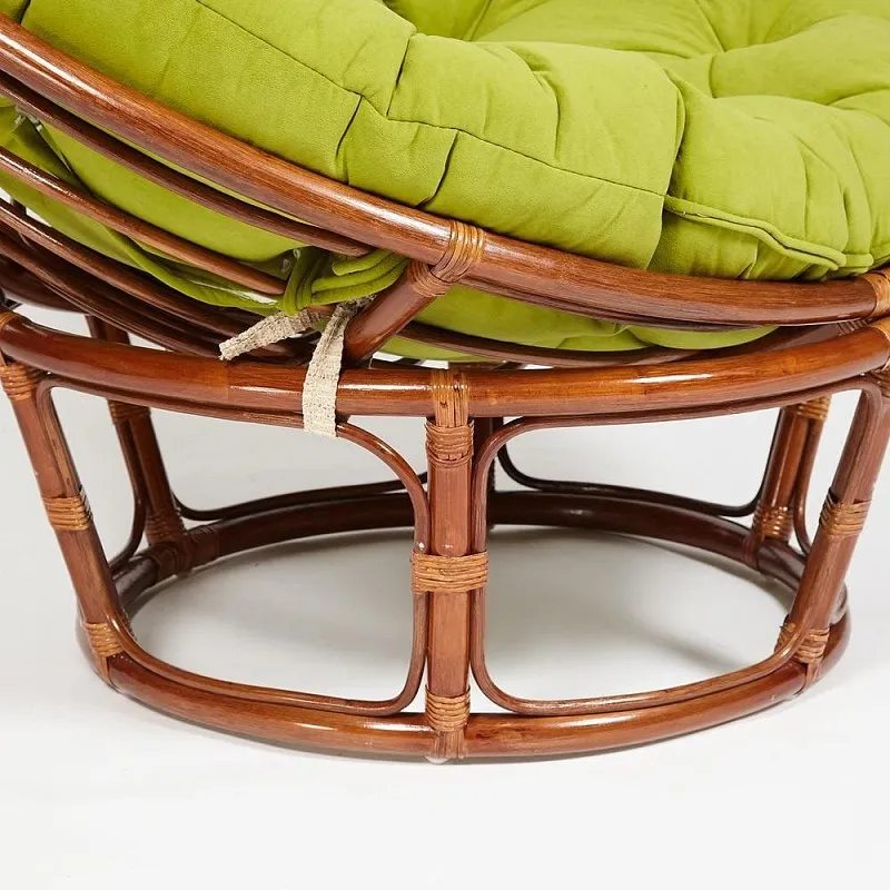 Кресло Papasan с подушкой Орех, флок | изображение 7