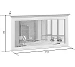 Зеркало Кентаки LUS/155 белый | изображение 1
