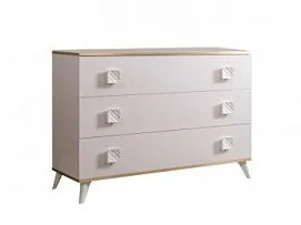 Комод Диора слоновая кость/золото ДКМ-1