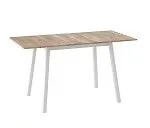 Стол ТИРК раздвижной 110(142)х70 Дуб каньон/Белый | изображение 1