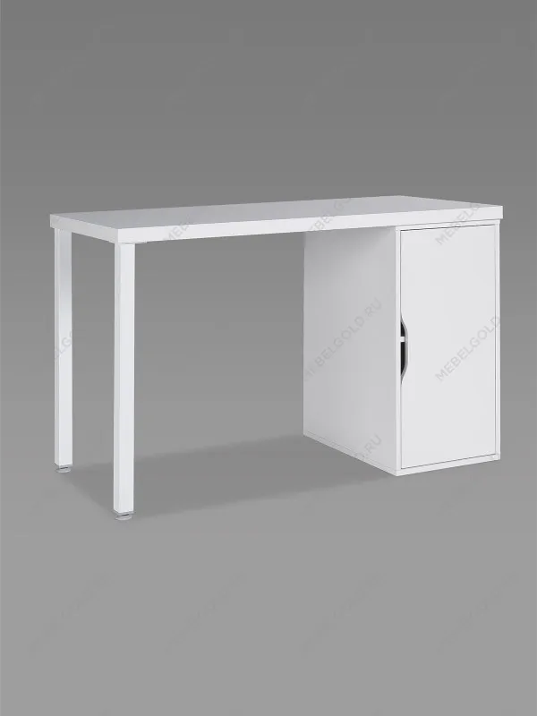 Стол письменный Ингар, с дверцей, 120x75x55, белый | изображение 5