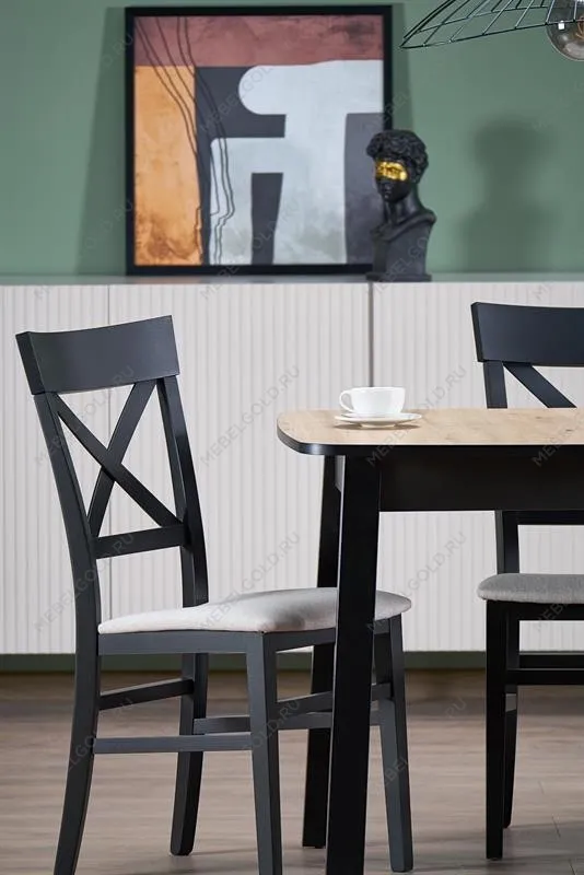 Стол обеденный Halmar BARRIL 130 (дуб артизан/черный) | изображение 16