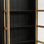 Шкаф книжный Secret de Maison BLACK LABEL (mod. DA-2289) черный/натуральный | изображение 1