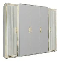 Шкаф Замира 5-дверный оливковый
