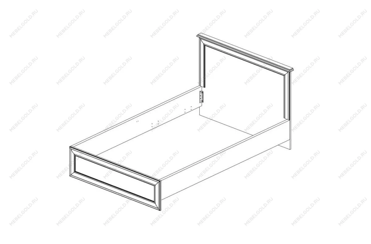 Кровать Тиффани 140 вудлайн кремовый | изображение 1