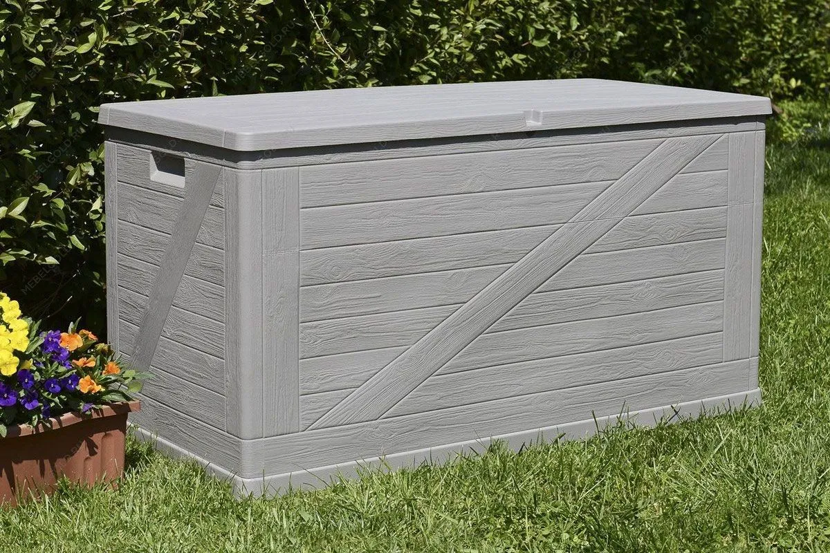 Сундук Toomax WoodLine, 420 л Светло-серый | изображение 6