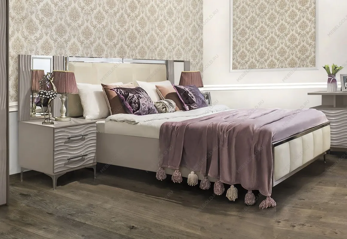 Тумба прикроватная Гравита (без зеркала) серый камень глянец | изображение 2