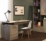 Стол письменный, Денвер (1300*600*780) Риббек серый, 11734 | изображение 1