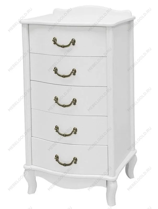 Комод Джульетта узкий 5 ящ.(молочный дуб)