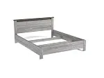Кровать (каркас) 1600, Денвер (1668*2077*860) Риббек серый, 11707 | изображение 1