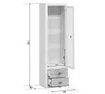 Лобня - Витрина Коен REG1W2S ясень снежный | изображение 2