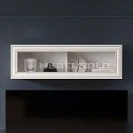 Полка навесная Тиффани 1V вудлайн кремовый | изображение 1