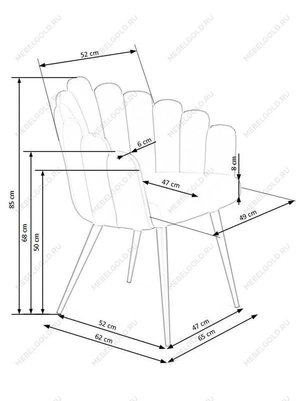 Стул кухонный Halmar K410 (темно-зеленый) | изображение 6