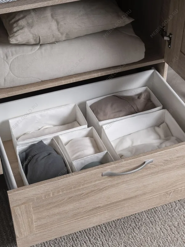 Шкаф Сириус, 2 двери и 1 ящик с зеркалом, 78х59х220 см, дуб сонома | изображение 6