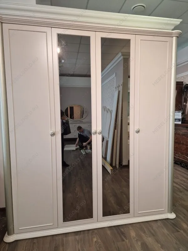 Шкаф Диана 4-дверный бежевый