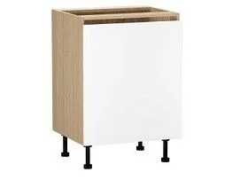 Стол С-60, Женева (600*520*870) Дуб Палермо/Белый матовый, 22405