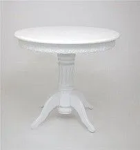 Стол Милорд (90 х120 + юбка) Белый