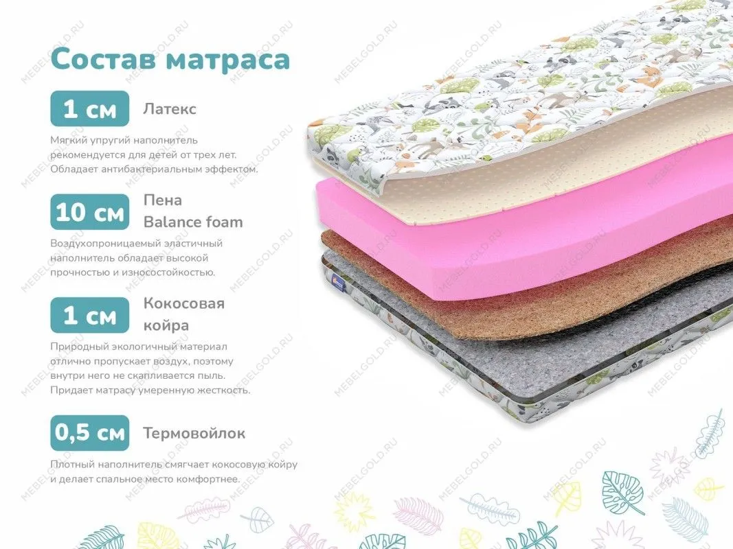 Матрас Очумелкин х/б 70х140 | изображение 1