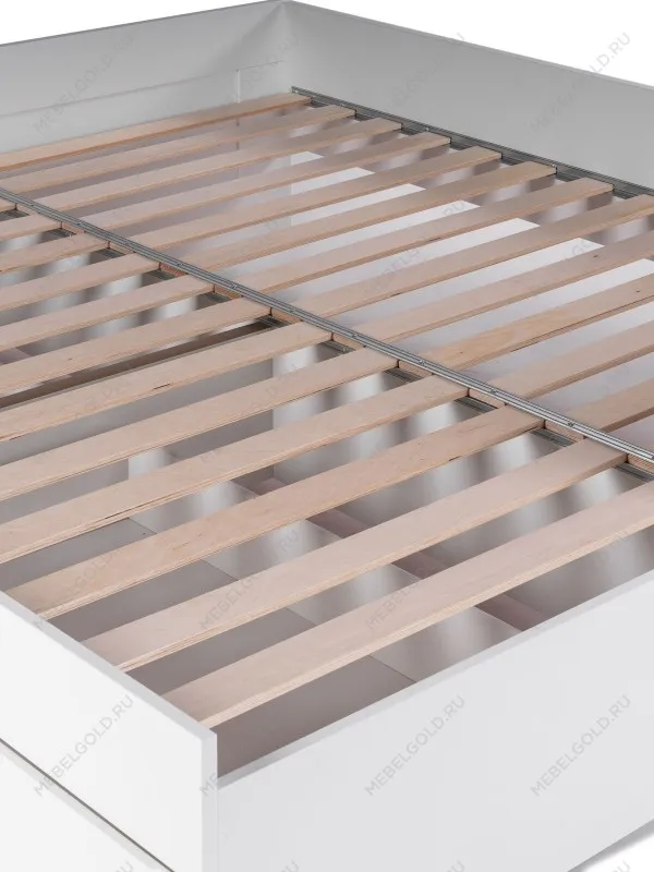 Кровать раздвижная Сириус, с ящиками, 90х200/180х200 см, белая | изображение 13