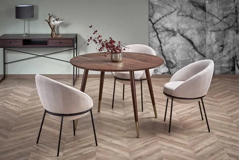 Стол обеденный Halmar DOMENICO 110 (орех/золотой) | изображение 13