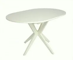 Стол Астерия (Эмаль 11 /шпон Бук) 1300(1750)*900