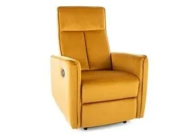 Кресло Signal NIKOS Velvet раскладное (карри)