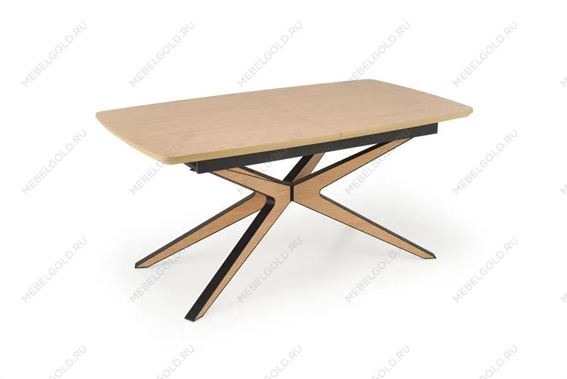 Стол обеденный Halmar JAMES 160 (натуральный/черный/натуральный) | изображение 9